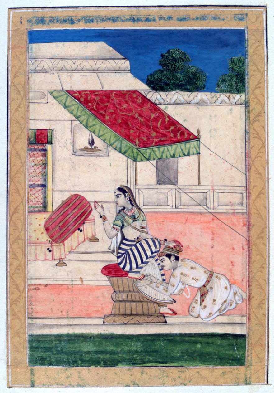 Ramkali Ragini, Ragamala Album, School of Rajasthan, 19th Century by Unbekannt
