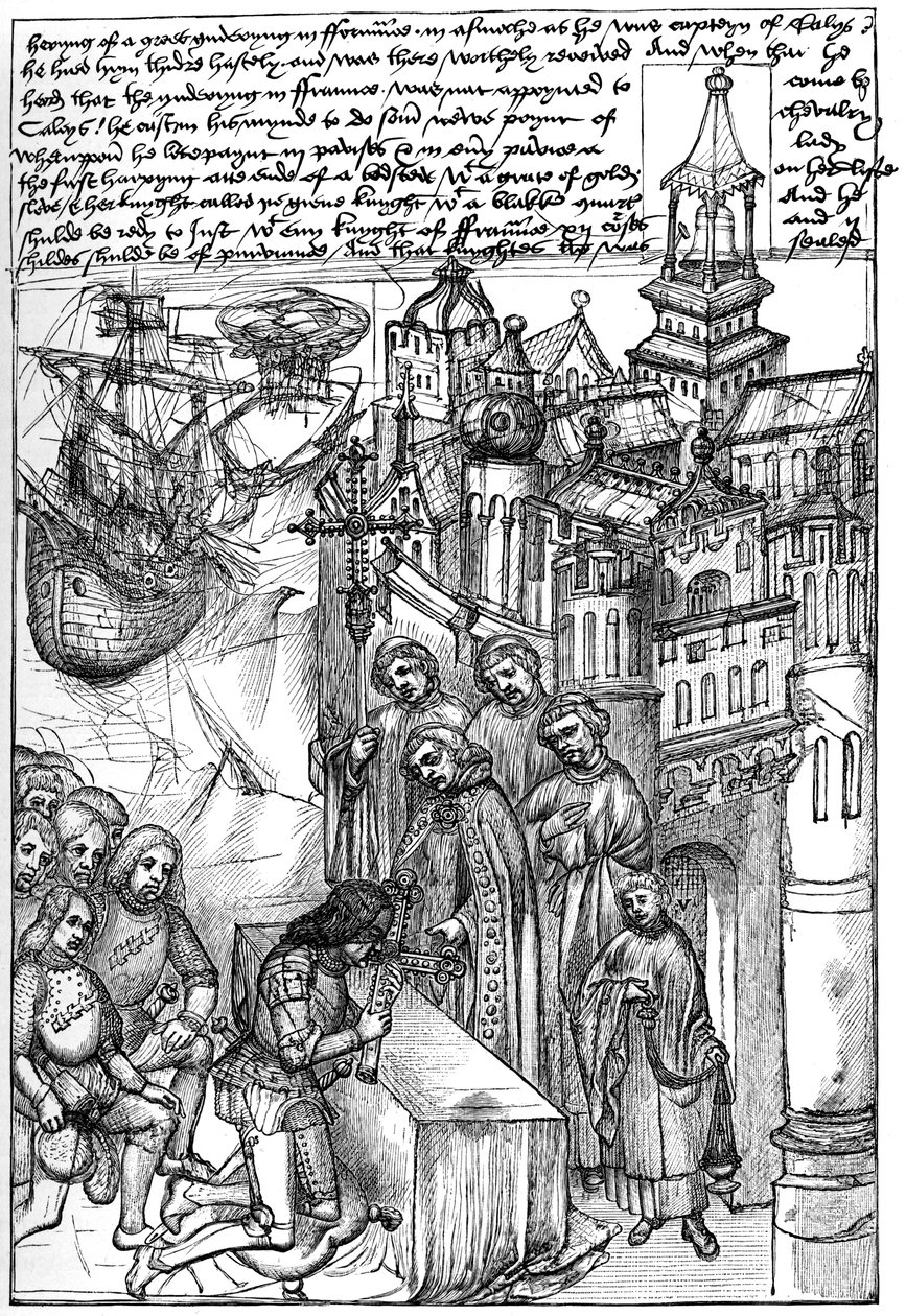 Reception of Richard de Beauchamp, Earl of Warwick, 15th century, 1893 by Unbekannt