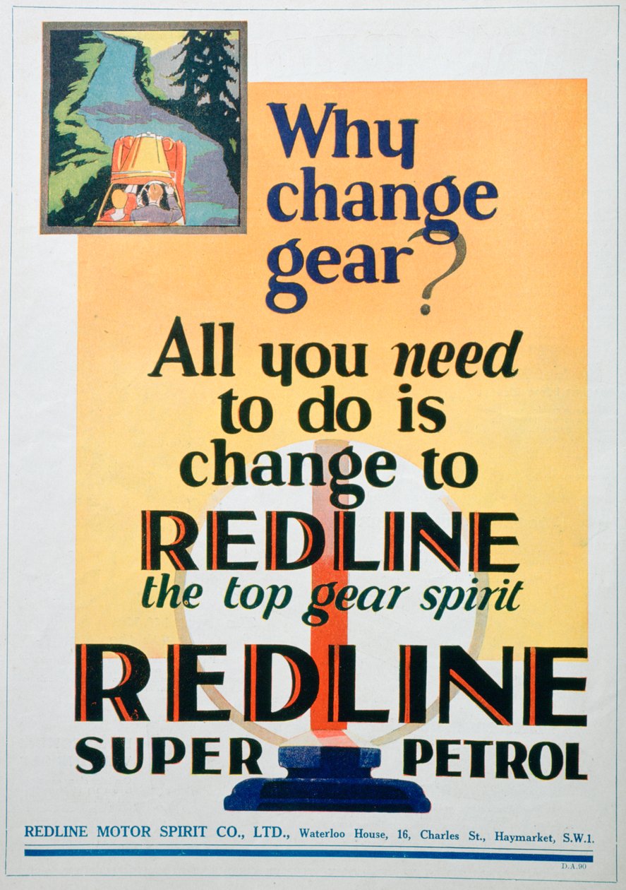 Red Line Petrol Advert, 1929 by Unbekannt