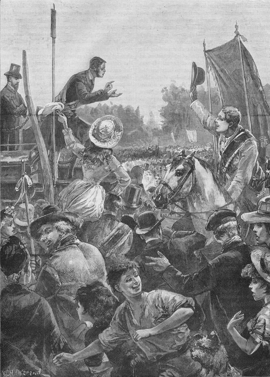 Reform demonstration in Hyde Park, London, 19th century-1906 by Unbekannt