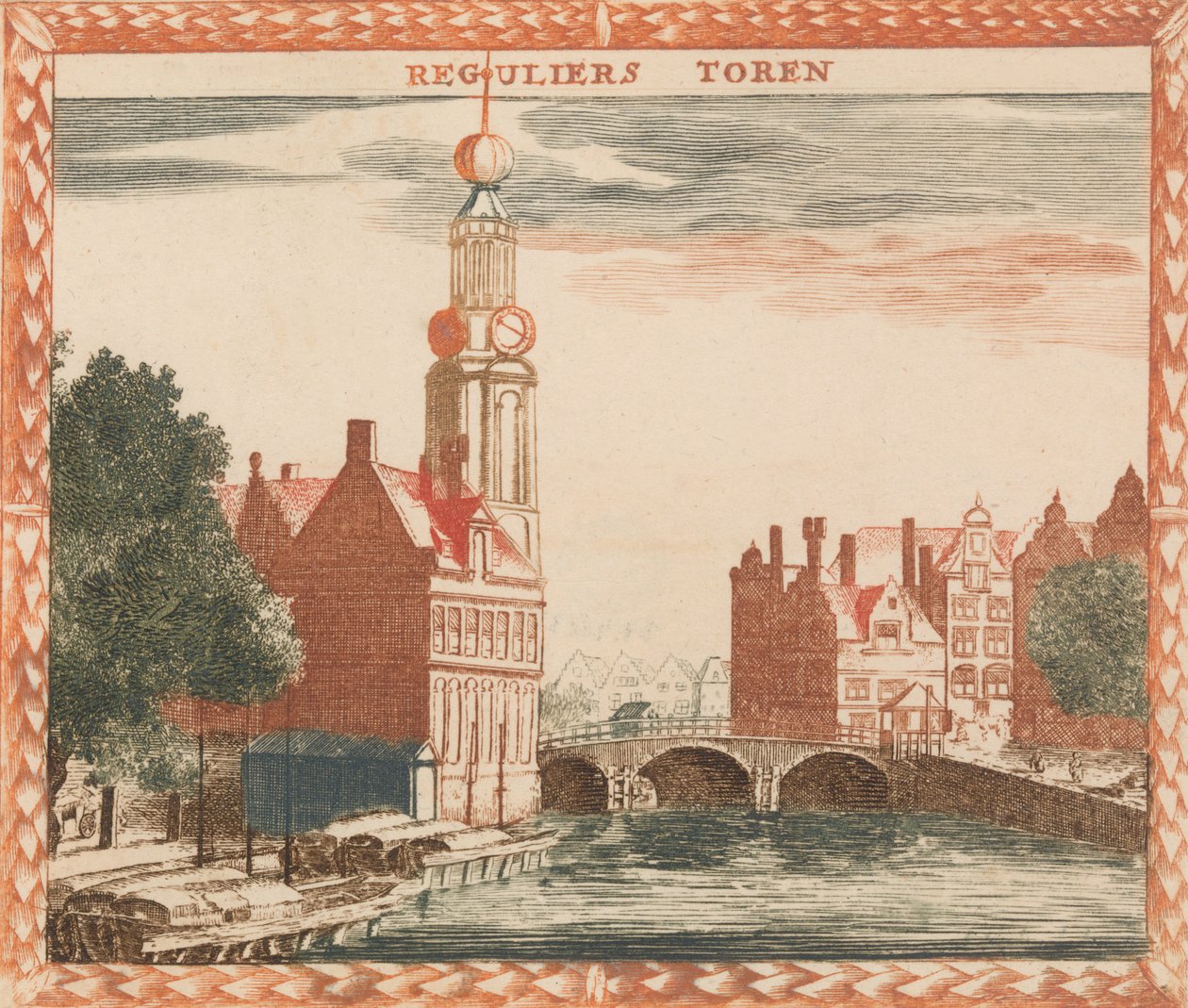 Reguliers Toren, in: Tooneel Der Voornaamste Nederlands Huizen, En Lust Hoven, Naar T Lev by Unbekannt