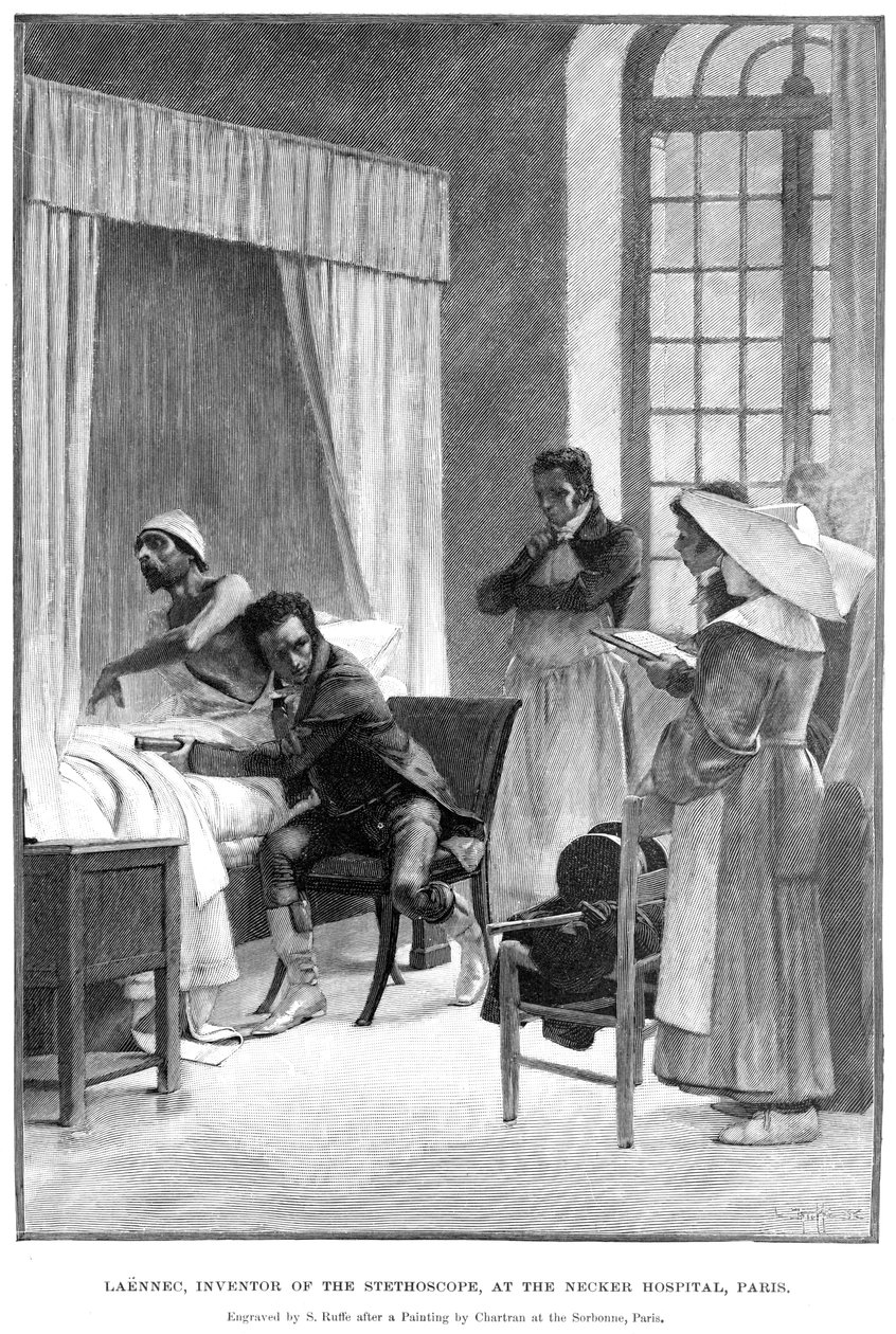 Rene Theophile Hyacinthe Laennec, French Physician Who Invented the Stethoscope, 1889 by Unbekannt