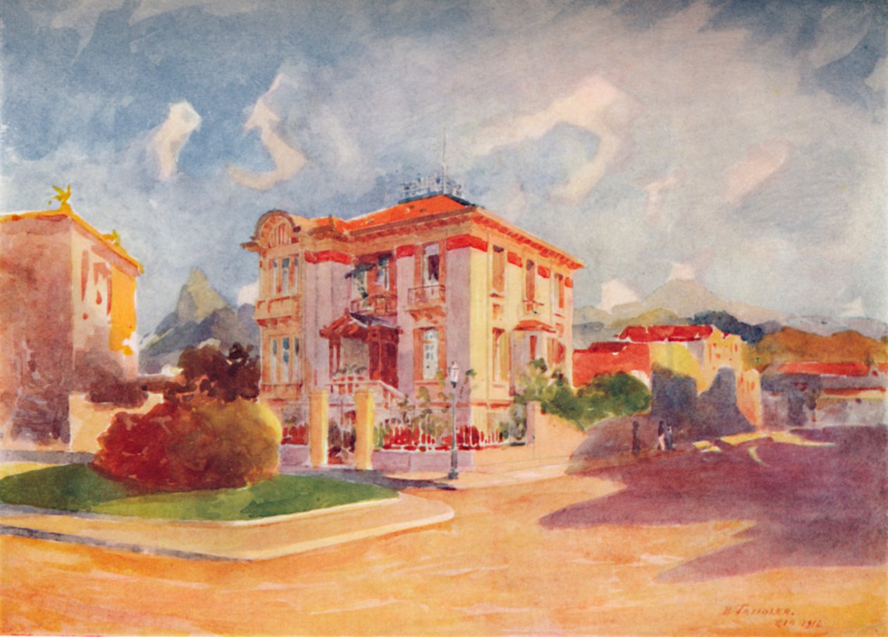 Residence of H.E. Dr. Pedro de Toledo, ex-Minister of Agriculture, Avenida Beira Mar, 1914 by Unbekannt