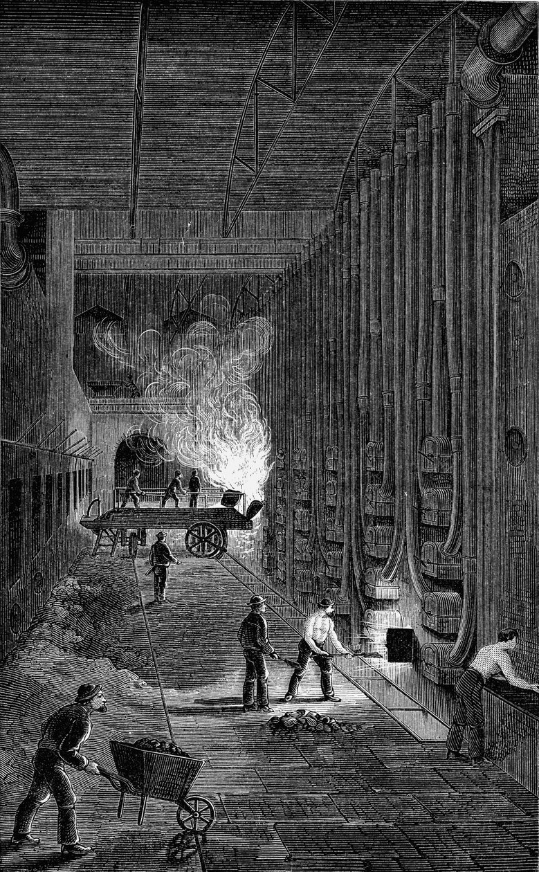 Retort House, Imperial Gasworks, Kings Road, London, 1876 by Unbekannt