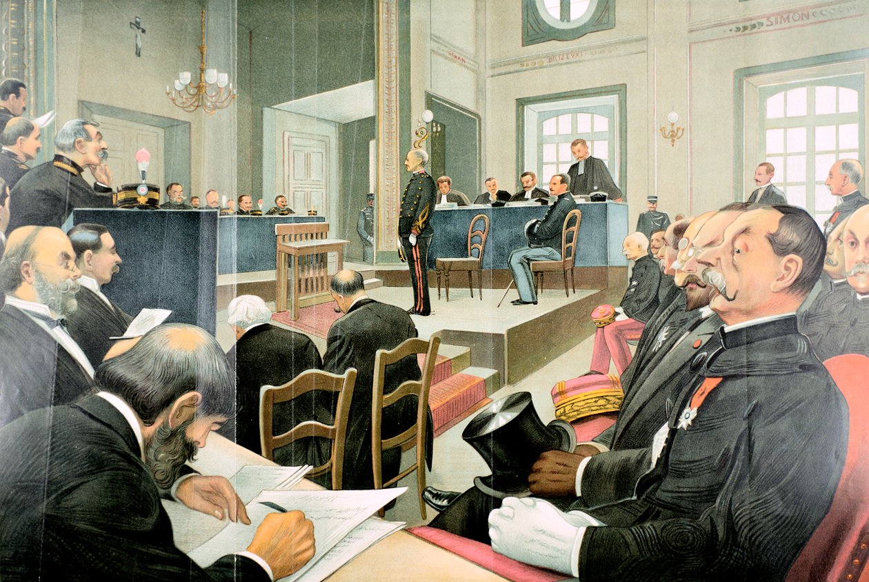 Retrial of Albert Dreyfus, Rennes, France by Unbekannt