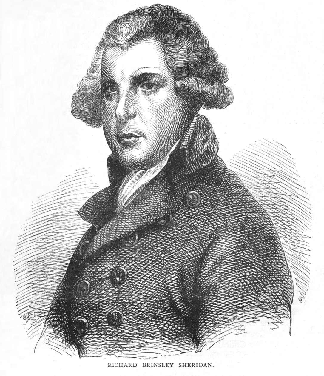 Richard Brinsley Sheridan, Irish Dramatist, Poet and Politician, c1875-1878 by Unbekannt