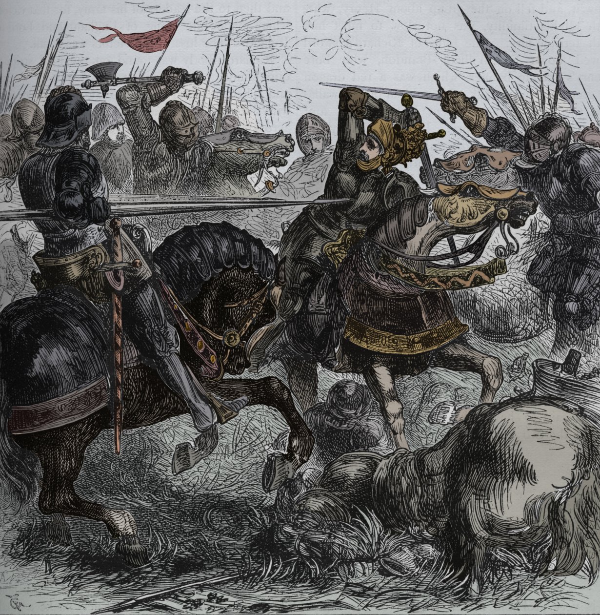 Richard III at Bosworth, 22 August 1485 by Unbekannt