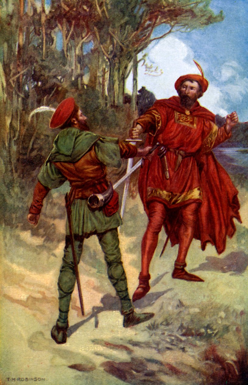 Richard I and Robin Hood by Unbekannt