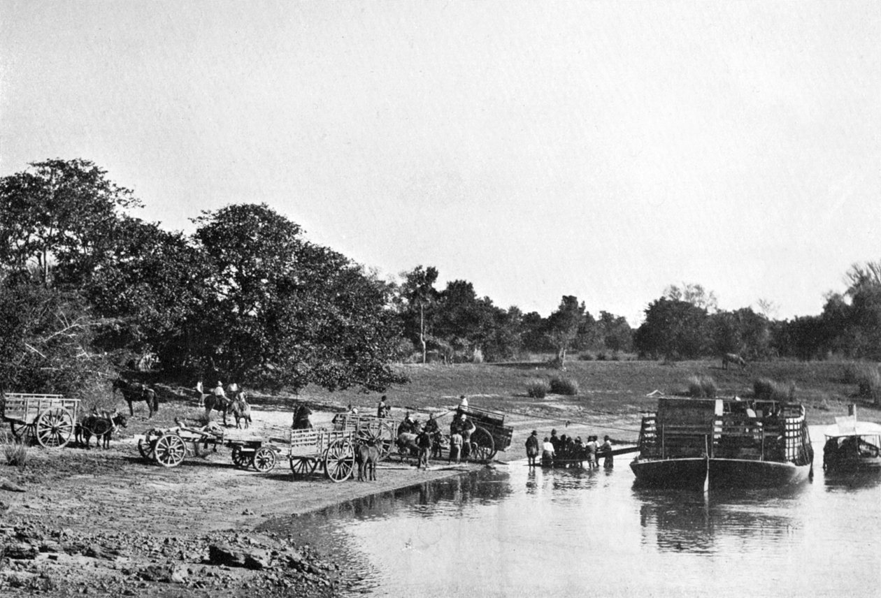 River scene, Rio Corrientes, Paraguay, 1911 by Unbekannt