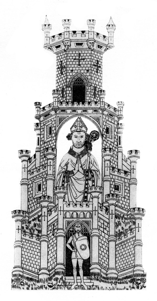 Robert Wyville, the Bishop of Salisbury and his champion, 1924 by Unbekannt