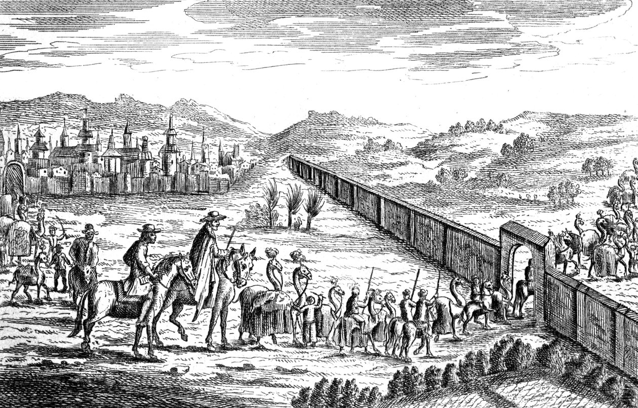 Robinson Crusoe with the Muscovite Caravan by Unbekannt