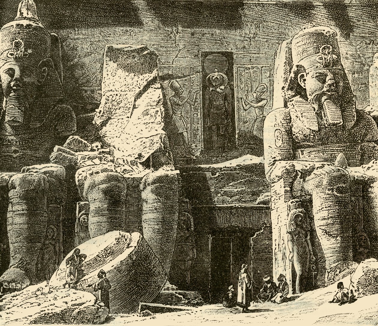 Rock-Temples at Abousimbel by Unbekannt