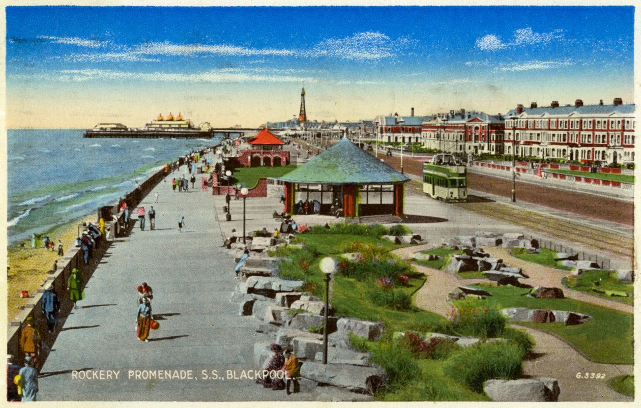 Rockery Promenade, Blackpool, Lancashire by Unbekannt