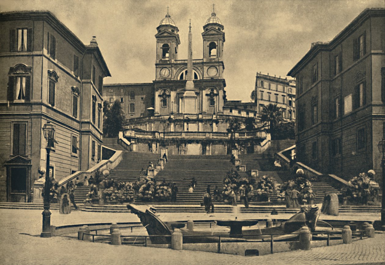 Church of the Trinita dei Monti, Rome, 1910 by Unbekannt