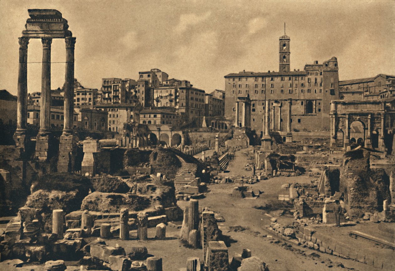 The Roman Forum and the Capitoline Hill, 1910 by Unbekannt