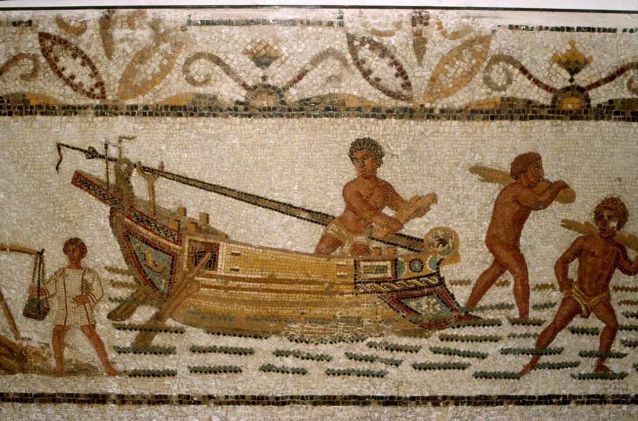 Roman Sea Mosaic by Unbekannt: Buy fine art print