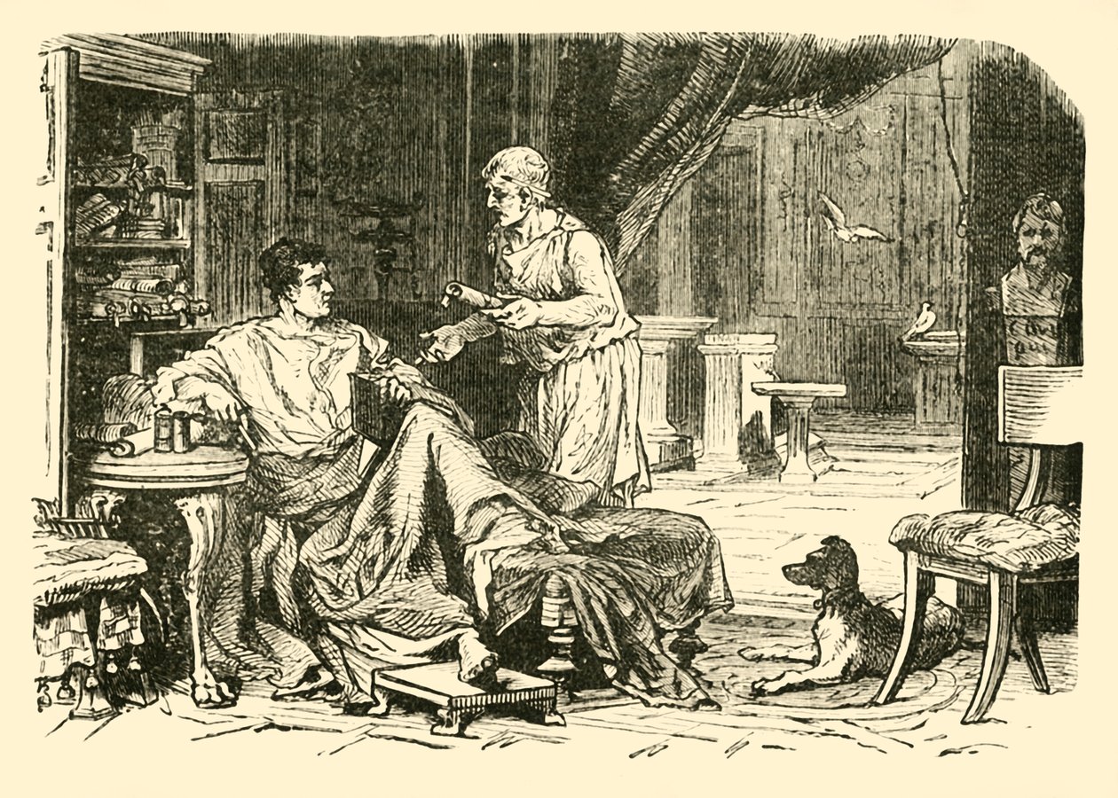 Roman Study by Unbekannt: Highest-quality art reproduction