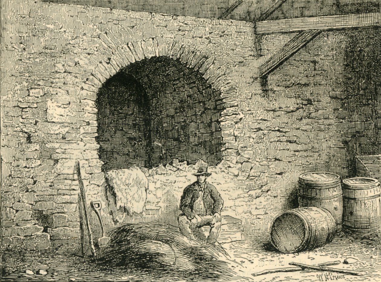 Roman Wall on Tower Hill, c1872 by Unbekannt