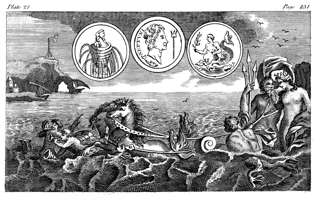 Roman god Neptune by Unbekannt