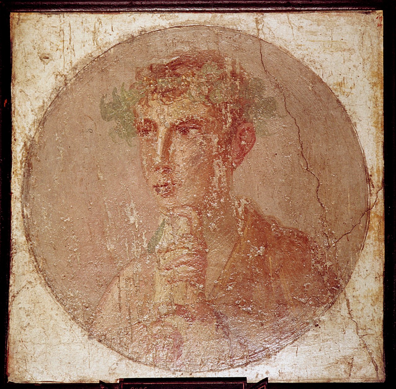Roman Portrait Painting of a Young Man, Pompeii, Italy by Unbekannt