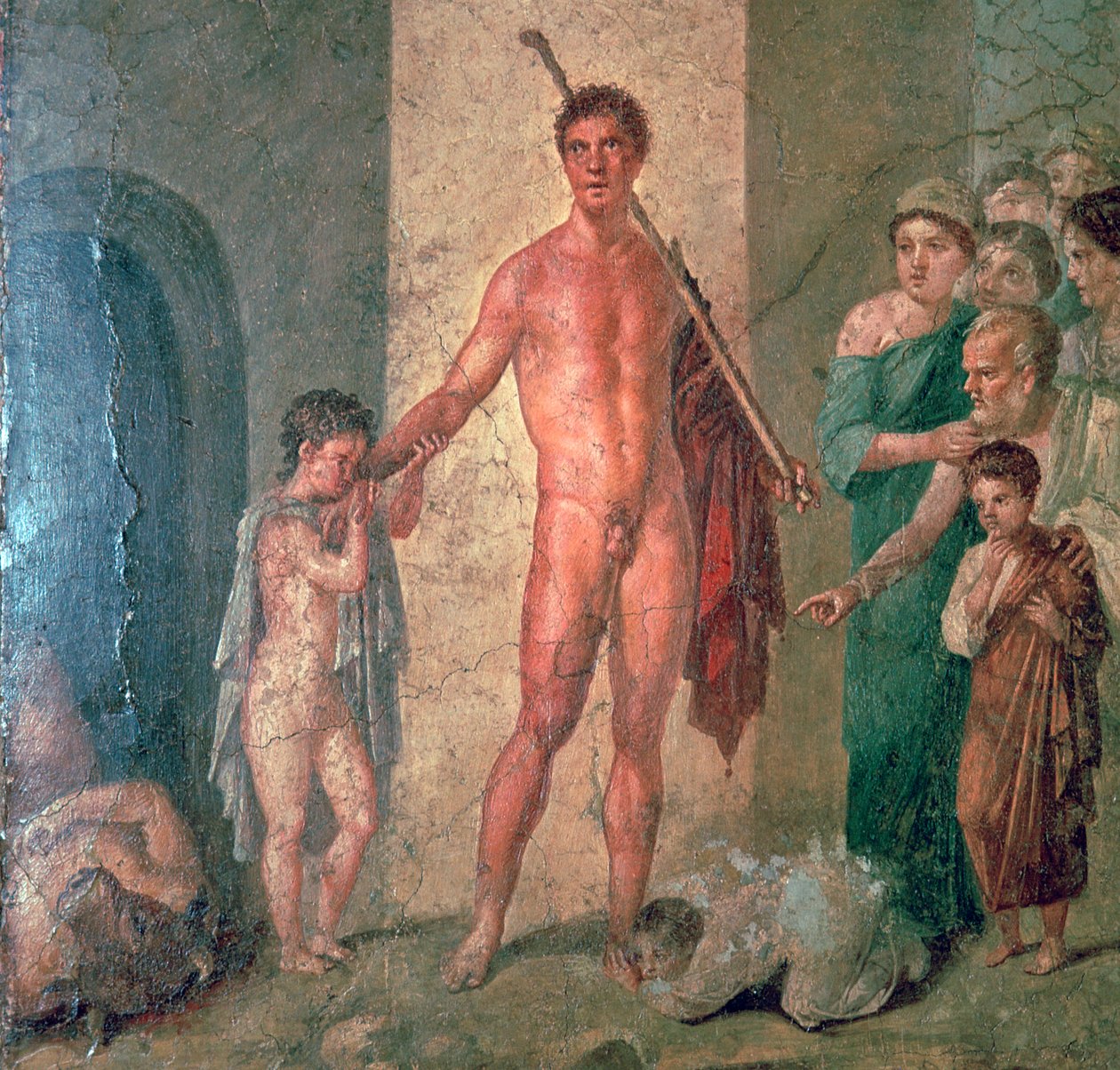 Roman Wall-Painting of Theseus After Killing the Minotaur, 1st Century by Unbekannt