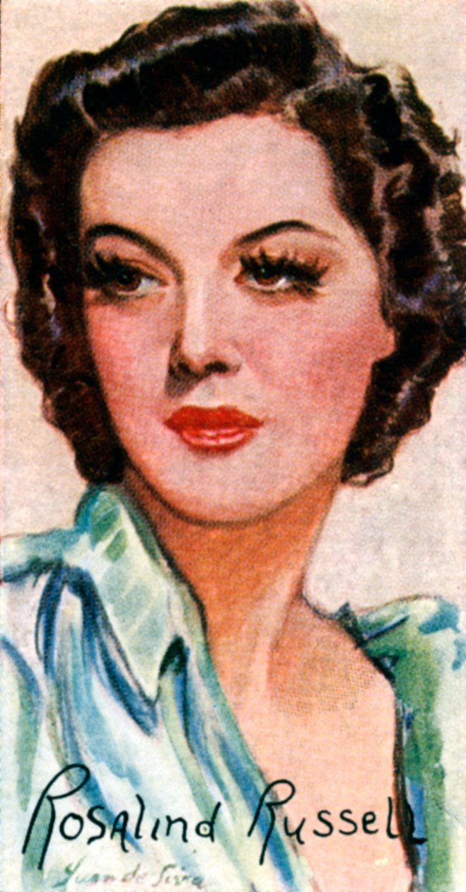Rosalind Russell, American Film and Stage Actress by Unbekannt