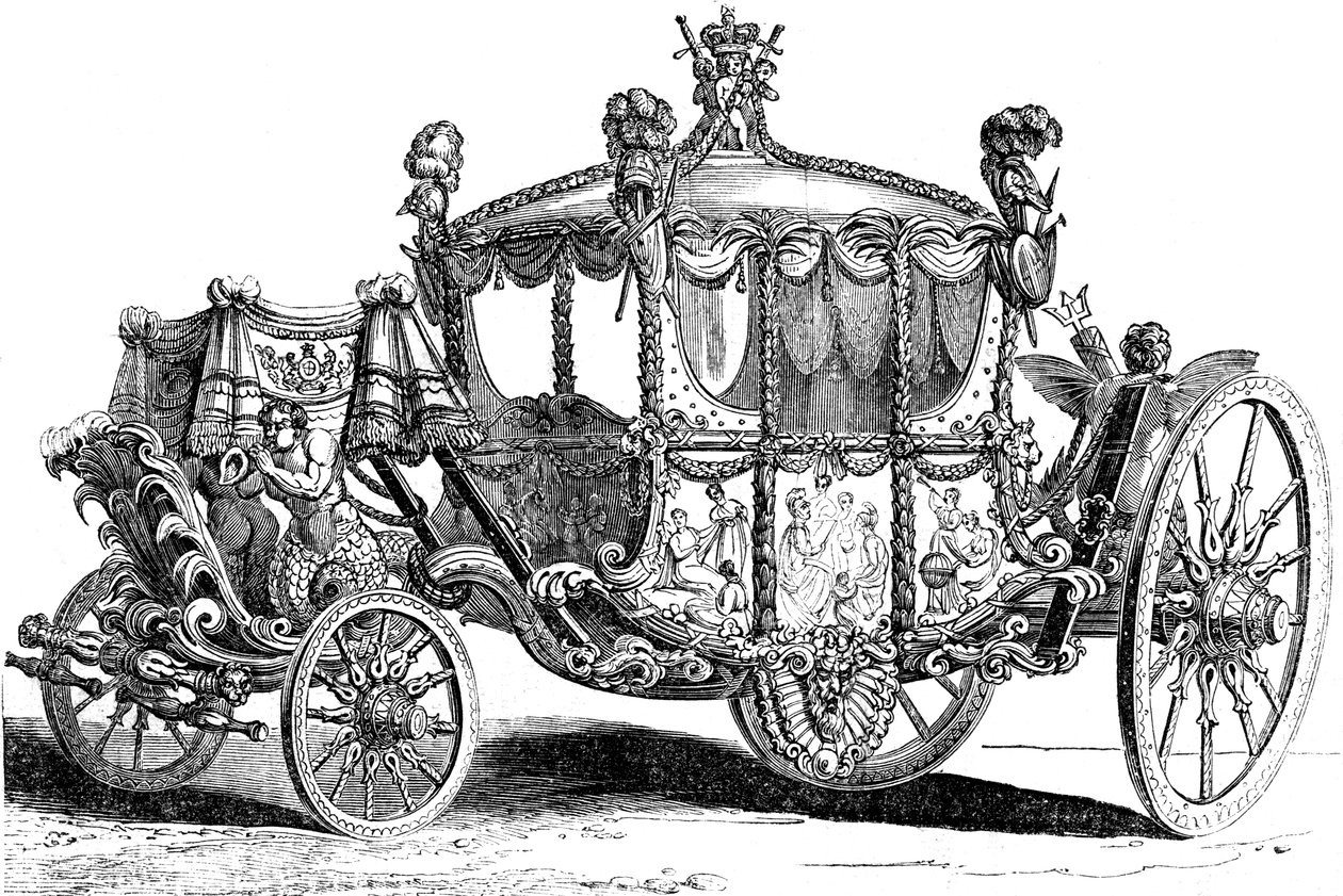 Royal gold state coach by Unbekannt