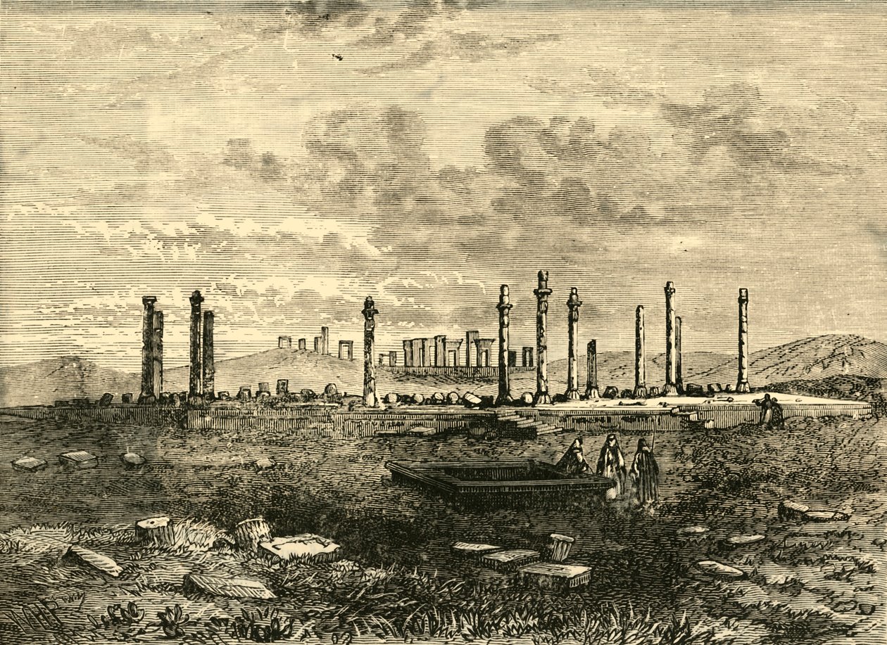 Ruins at Persepolis, 1890 by Unbekannt