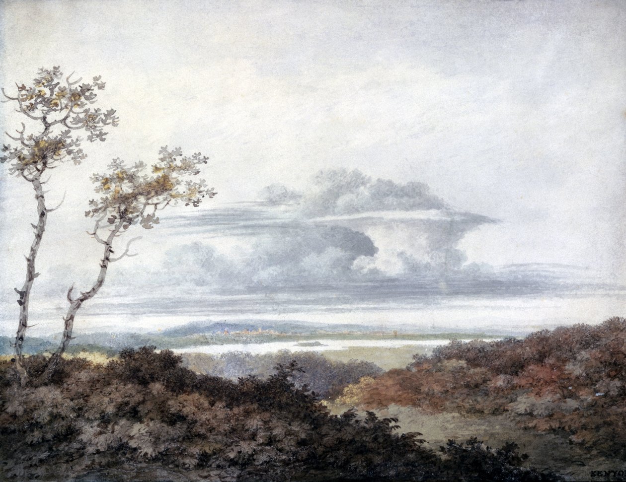 Rural Landscape and Cloud Study by Luke Howard, March 1849 by Unbekannt