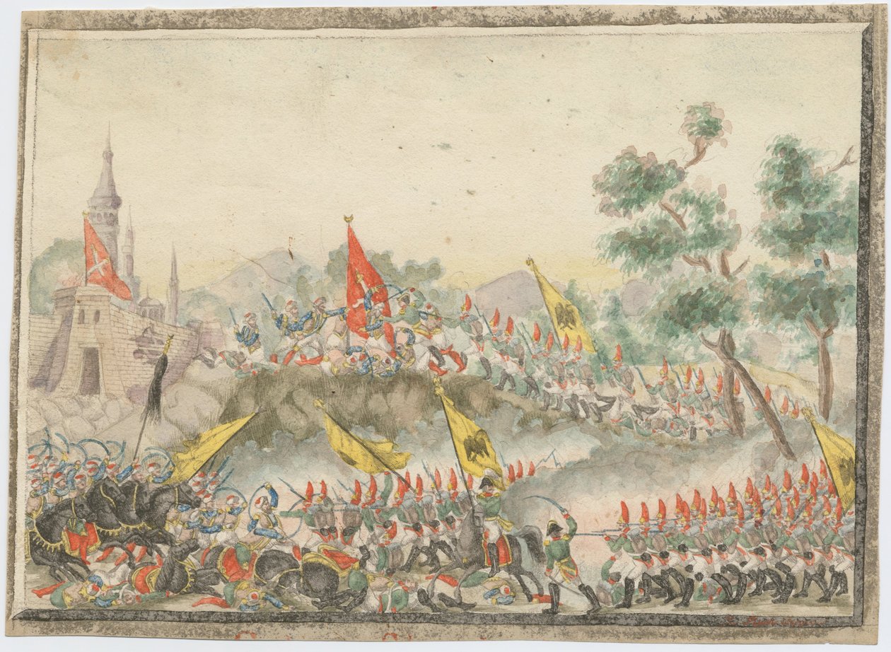 Russian Army Captured Izmail Fortress in 1790 by Unbekannt