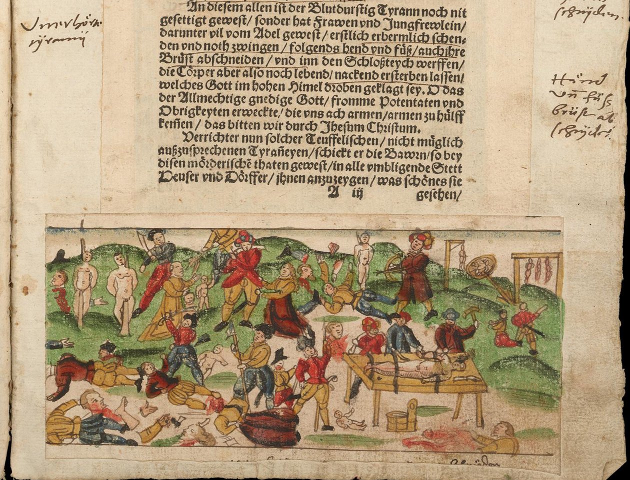 Russian Atrocities in Livonia in 1578. From Johann Jakob Wicks Sammlung von Nachrichten by Unbekannt