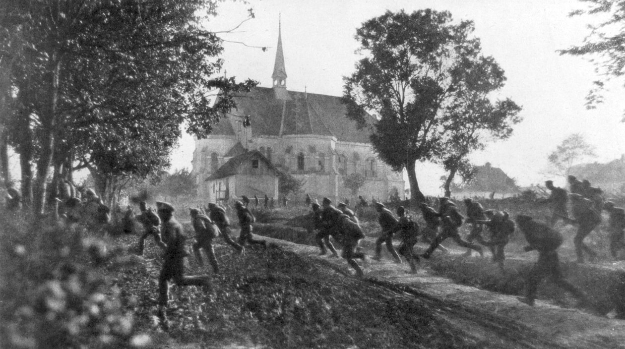 Russian Troops Retreating in Disarray, Ternopil, Ukraine, First World War