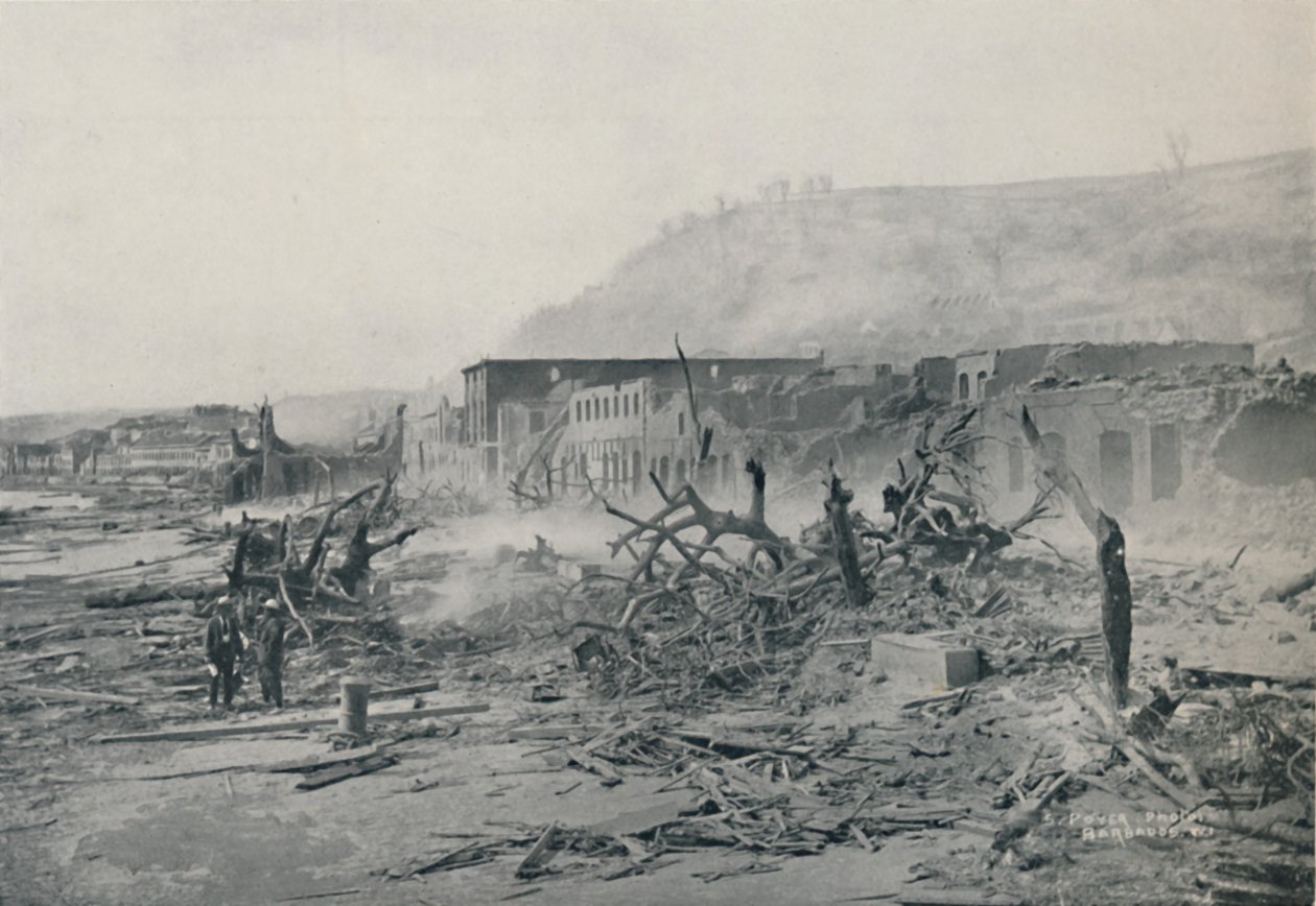 St. Pierre After The Eruption, 1916 by Unbekannt