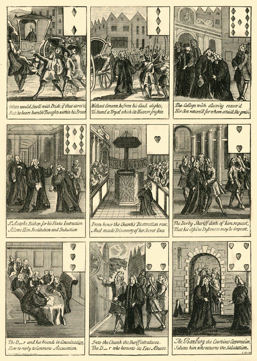 Sacheverell Cards, c. 1872 by Unbekannt