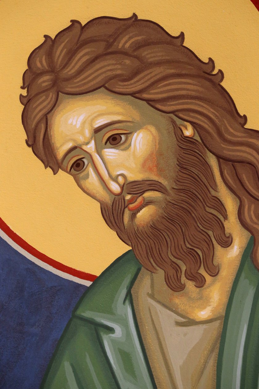 Saint-Antoine-le-Grand orthodox monastery: Icon of John the Baptist, Saint-Laurent-en-Royans, France by Unbekannt