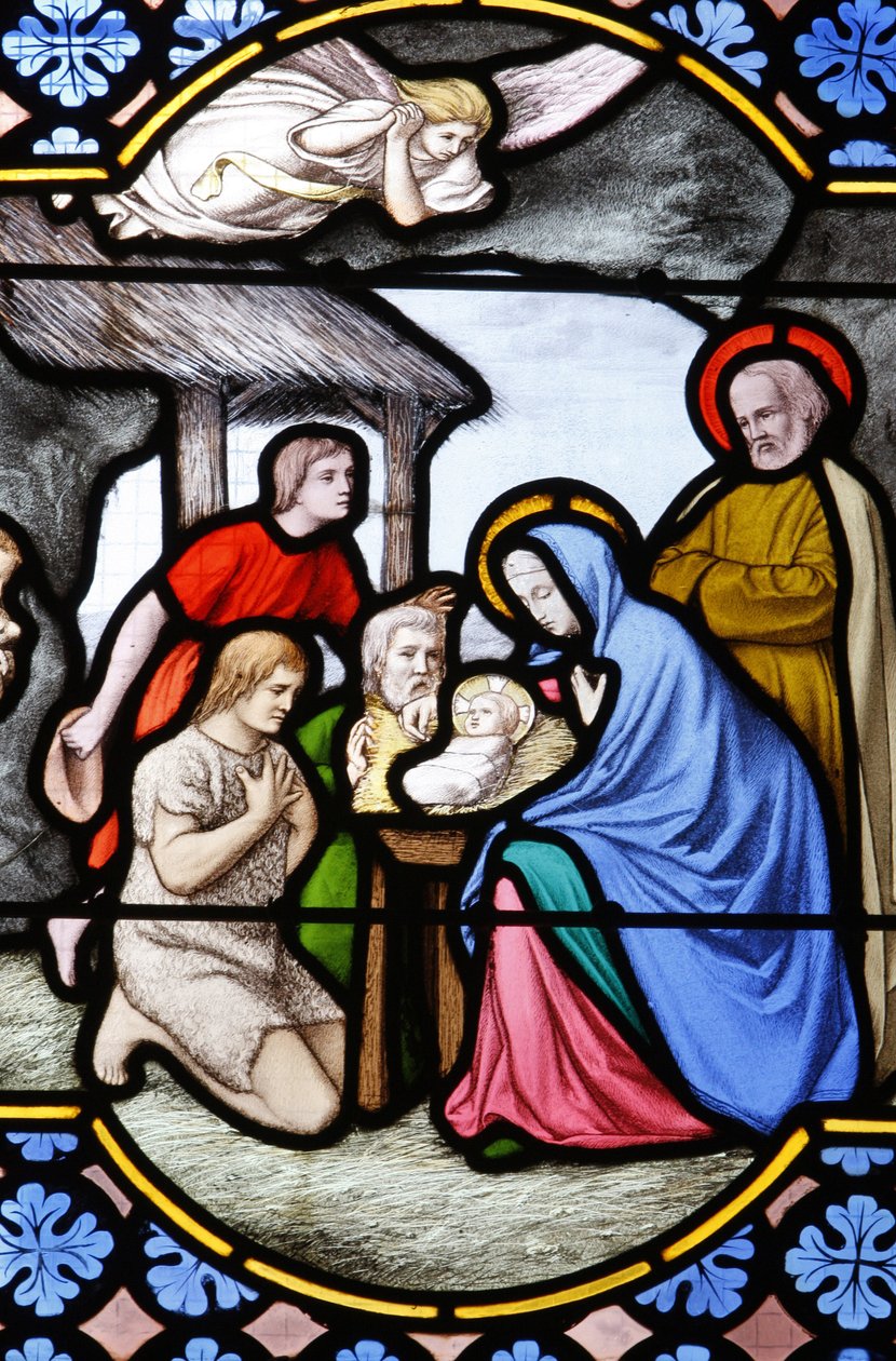 Saint-Corentin Cathedral, Quimper Stained glass: Shepherds