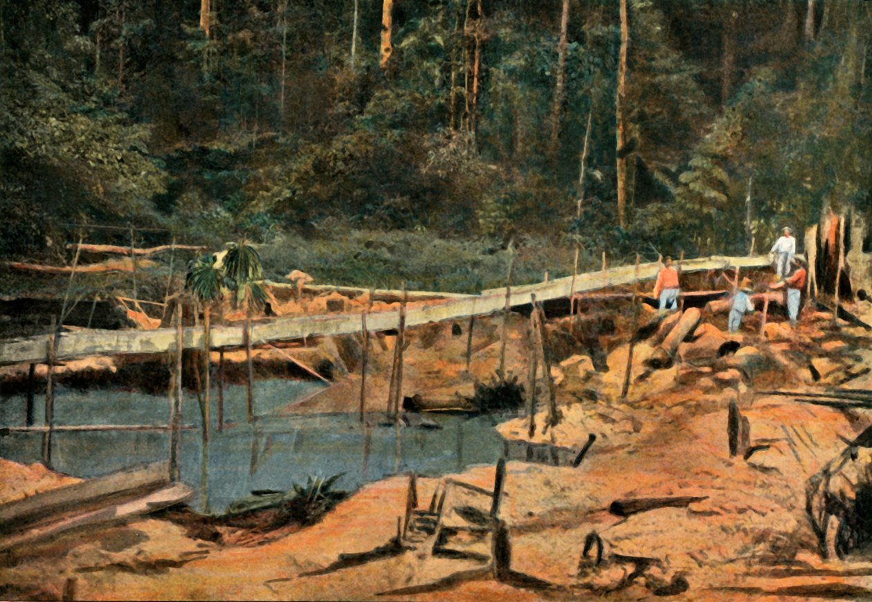 Saint-Elie. The Sluice, Prospecting for Gold by Unbekannt