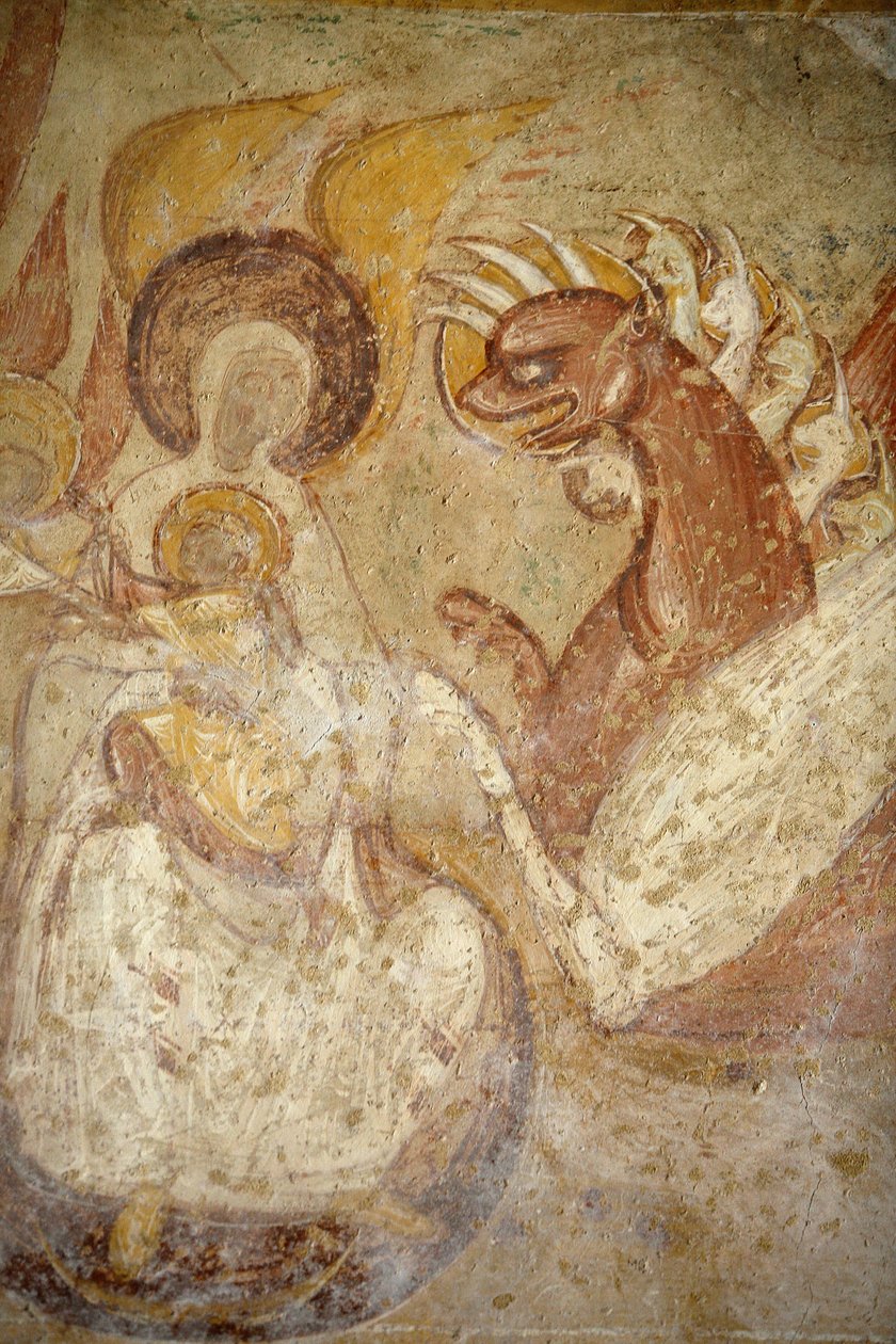 Saint-Savin abbey painting: Apocalypse, Saint-Savin-sur-Gartempe, France by Unbekannt