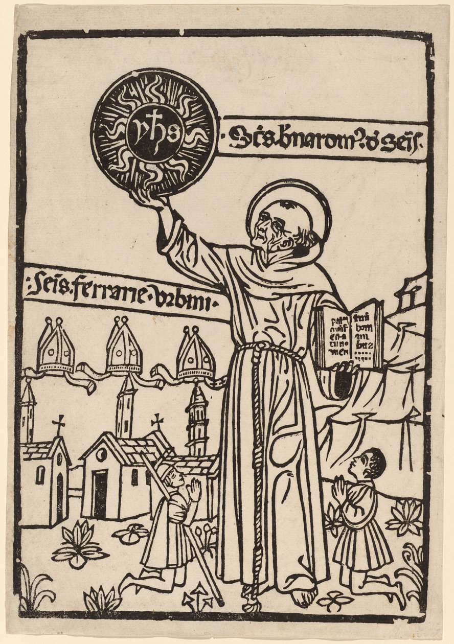 Saint Bernardino of Siena by Unbekannt