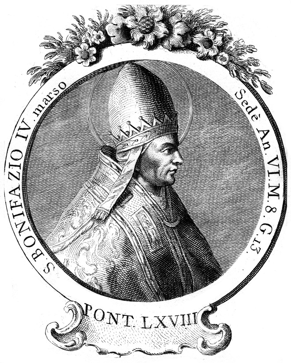 Saint Boniface IV, Pope of the Catholic Church by Unbekannt