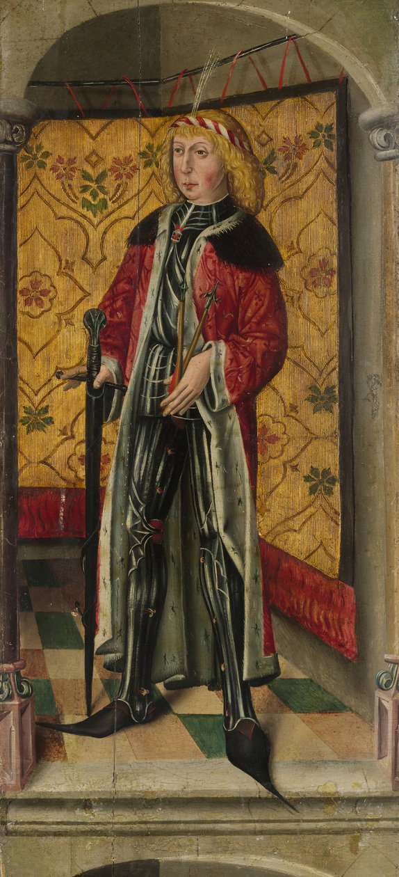 Saint George and Saint Sebastian, ca. 1480 by Unbekannt