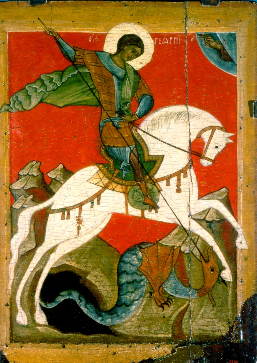 Saint George and the Dragon, late 14th century by Unbekannt
