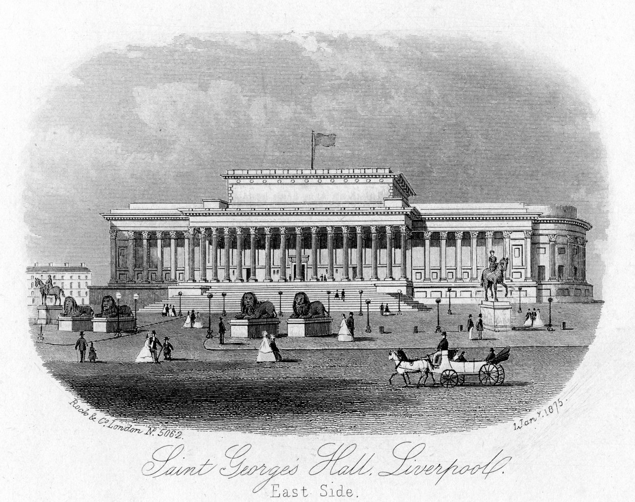 Saint Georges Hall, Liverpool, 1 January 1875 by Unbekannt