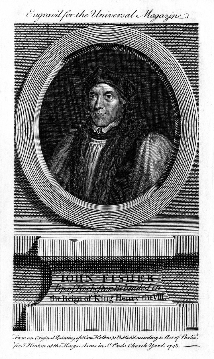 Saint John Fisher, English Catholic Bishop, Cardinal and Martyr by Unbekannt