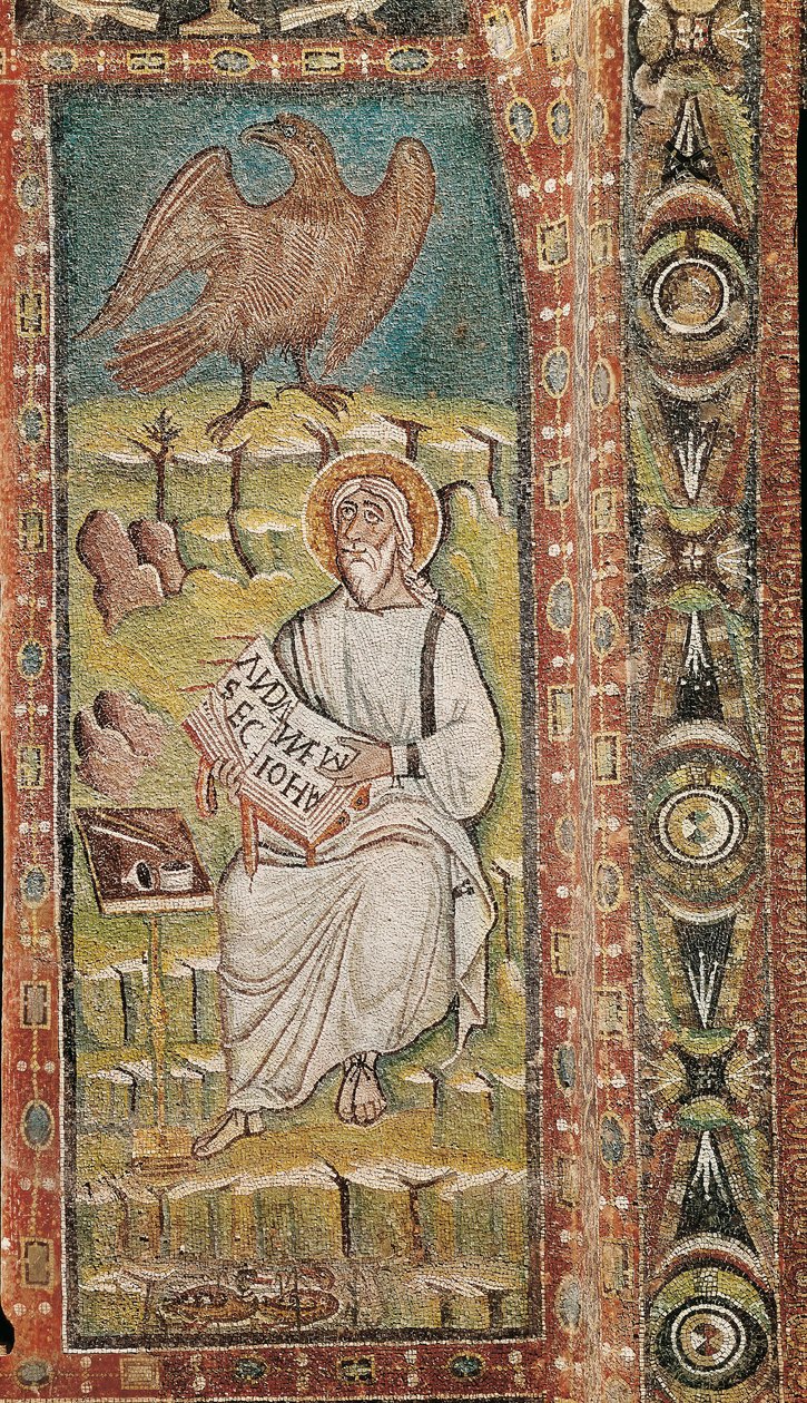 Saint John the Evangelist. Byzantine mosaic. 6th century by Unbekannt