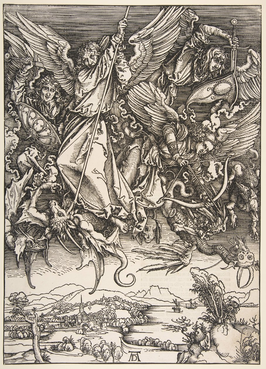 Saint Michael Fighting the Dragon, from The Apocalypse by Unbekannt