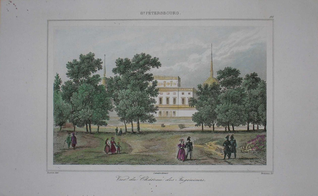 Saint Michaels Castle in Saint Petersburg, Early 19th century by Unbekannt