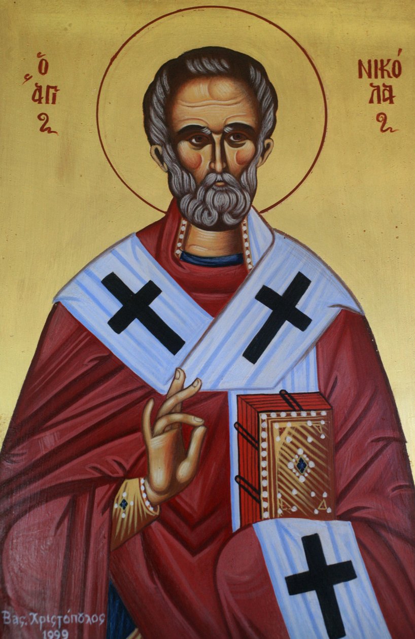 Saint Nicholas, Greek Orthodox Icon, Greece by Unbekannt