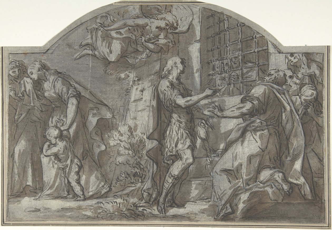 Saint Sebastian Exhorts the Christian Prisoners by Unbekannt
