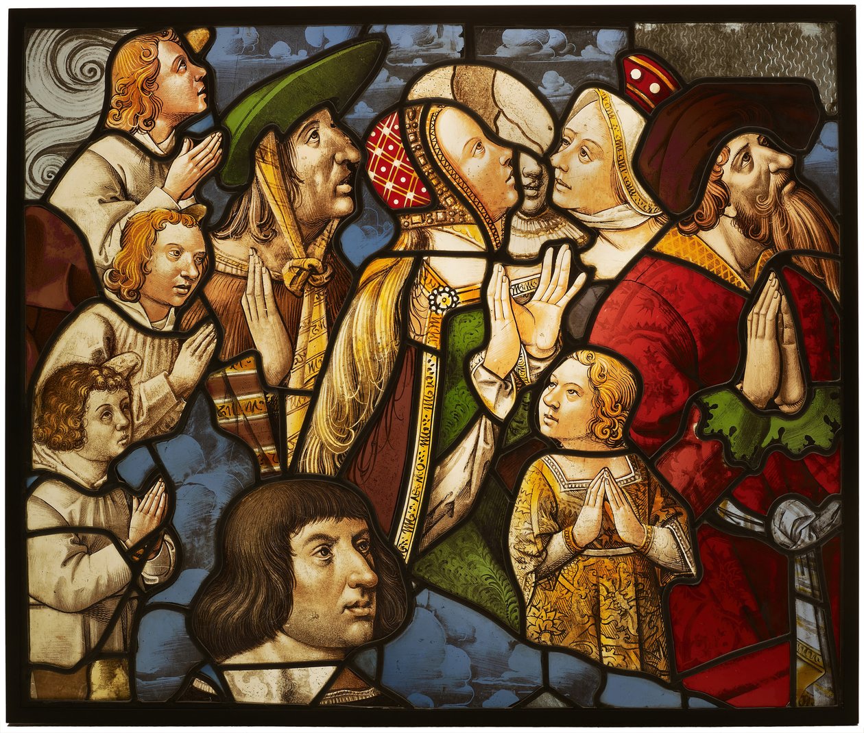 Saints and Worshippers in Adoration, France, 1510-1515 by Unbekannt